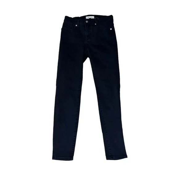 Black Madewell 9" High Rise Skinny Jeans Size 26 - Picture 2 of 5